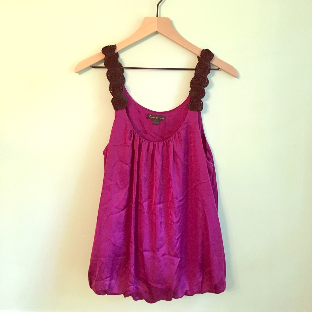 NWT Forever 21 Bubble Tank Top - L